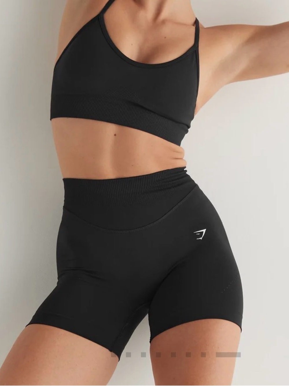 Gymshark Black Sweat Seamless Sculpt Compression Shorts Small/Medium